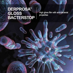 Антибактериальная глянцевая пленка для ламинирования DERPROSA  GLOSS  BACTERSTOP